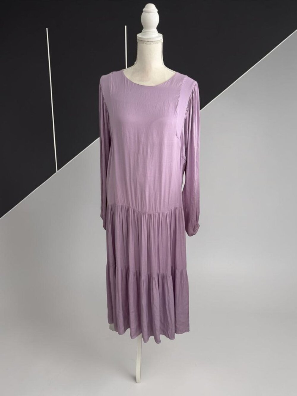 DOLAN Purple Drop Waist Shift Maxi Dress Size Medium
